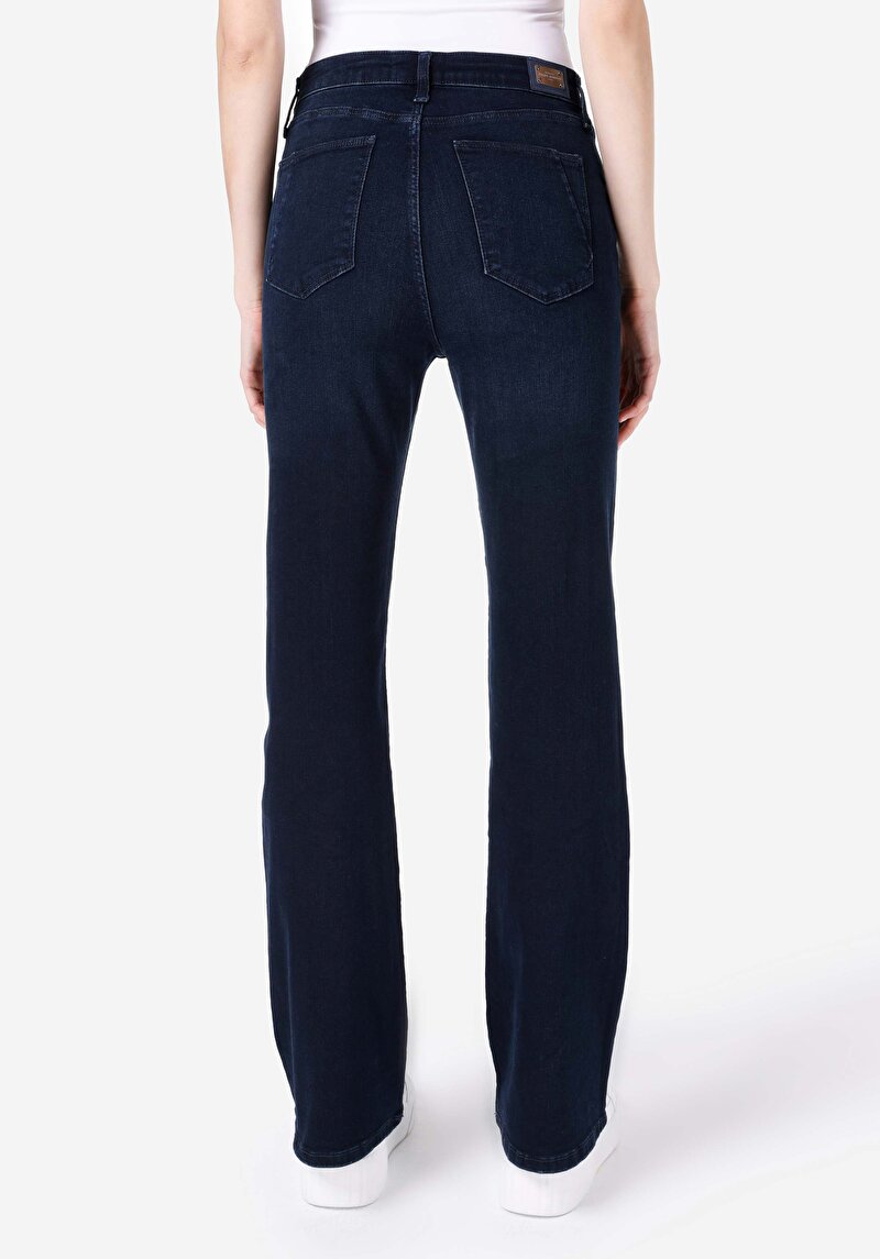 Imagine a Blugi İndigo Pentru Femei Regular Fit