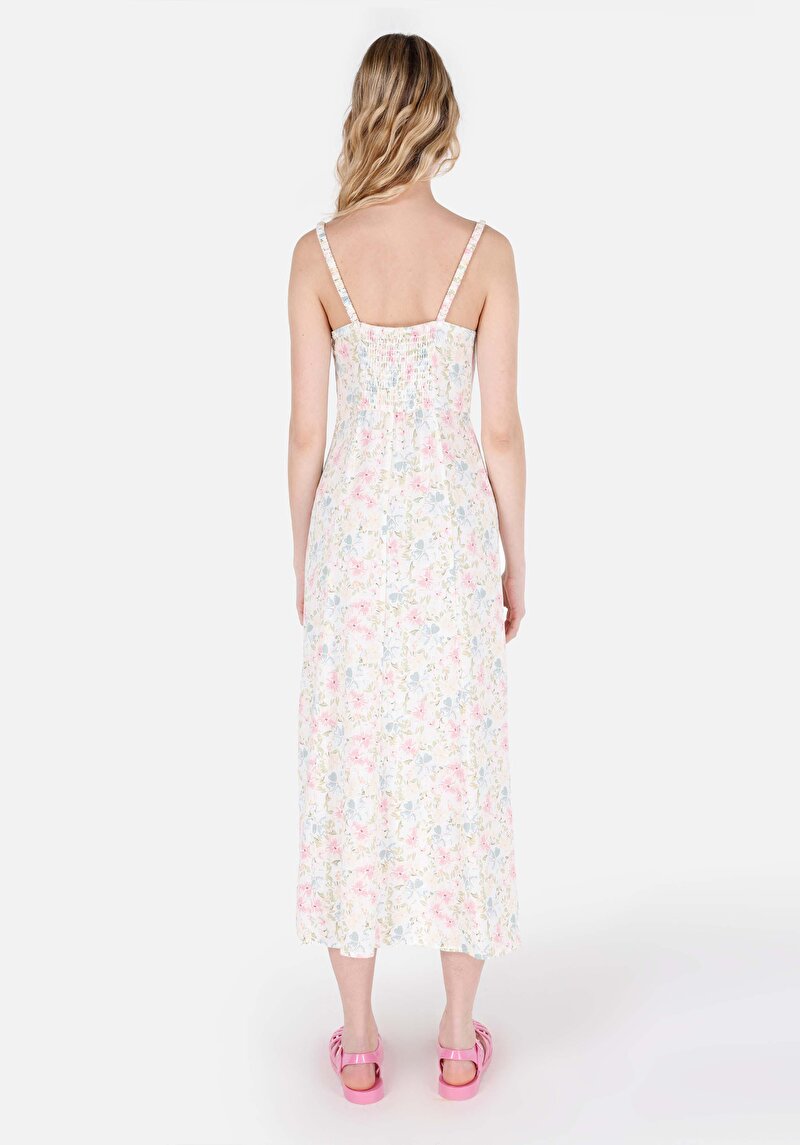 Afișați detalii pentru Rochie Slim Fit Ecru Pentru Femei