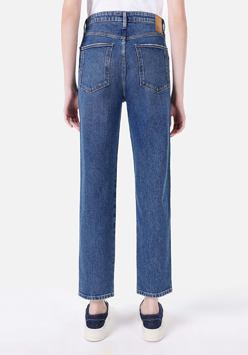 Afișați detalii pentru Blugi Slim Fit Indigo Pentru Femei