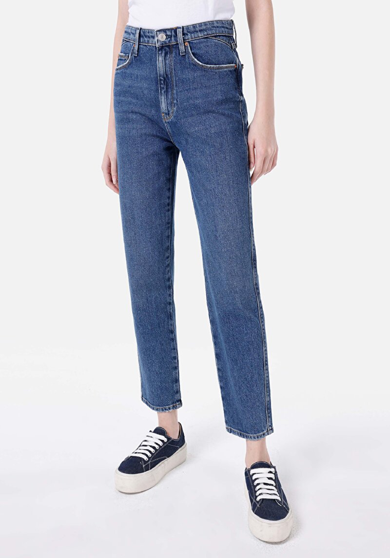 Afișați detalii pentru Blugi Slim Fit Indigo Pentru Femei