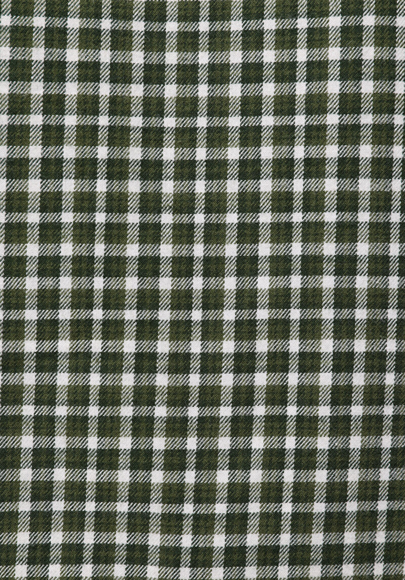 Afișați detalii pentru Cămașă Cu Gât În Carouri Cămașă Cu Mânecă Lungă Verde Pentru Bărbați