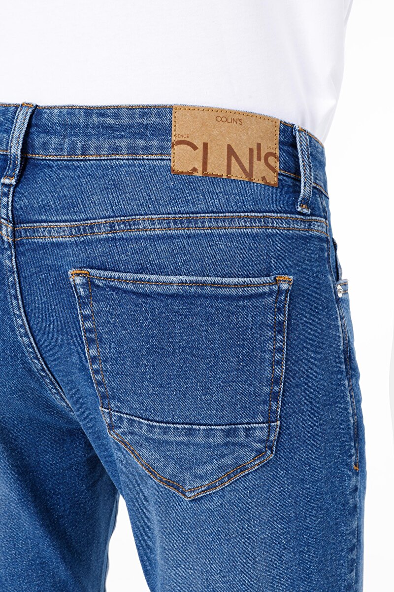 Afișați detalii pentru Pantaloni De Barbati Albastru Slim Fit 041 Danny Cl1069019