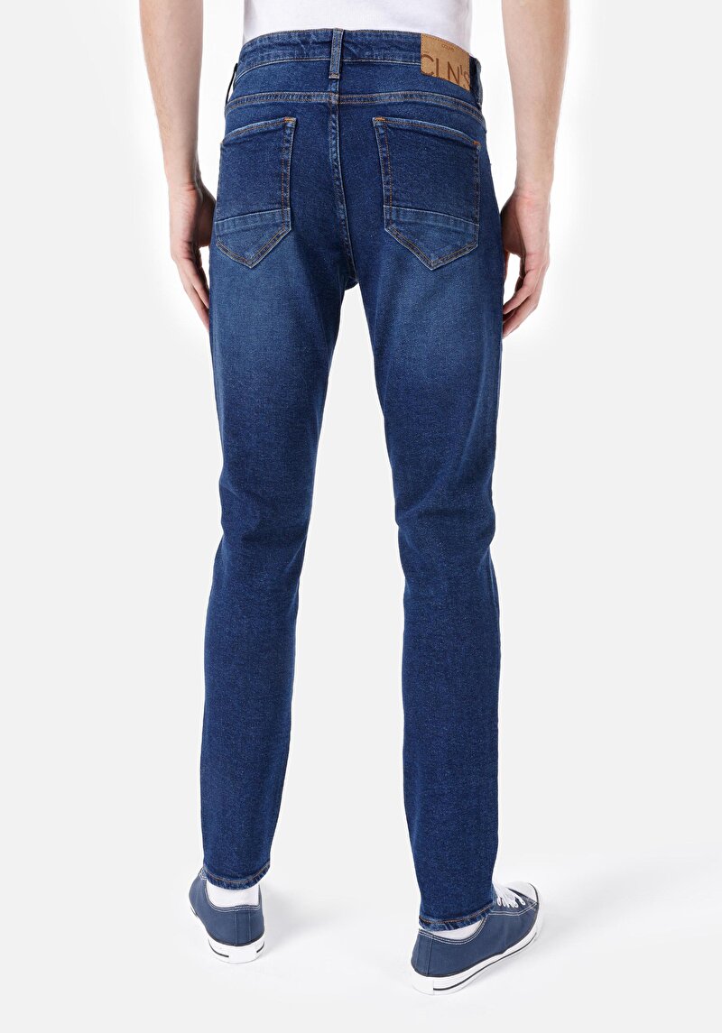 Imagine a Pantaloni De Barbati Albastru Slim Fit 041 Danny Cl1069021