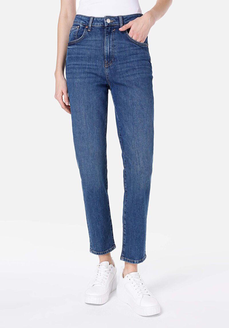 Imagine a Mom Fit Slim Leg Blugi Din Denim Pentru Femei
