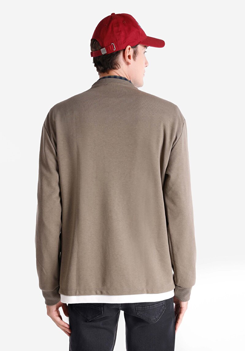 Afișați detalii pentru Tricou Cu Maneca Lunga De Barbati Maro Comfort Fit  Cl1065598