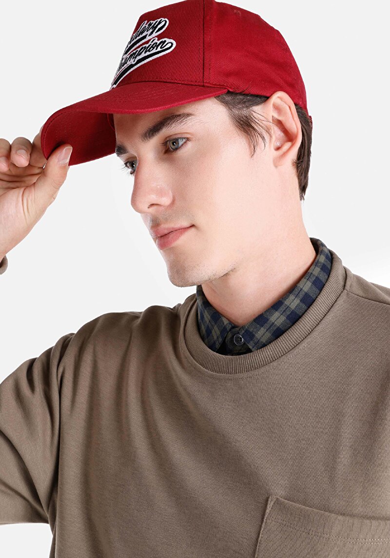 Imagine a Tricou Cu Maneca Lunga De Barbati Maro Comfort Fit Cl1065598