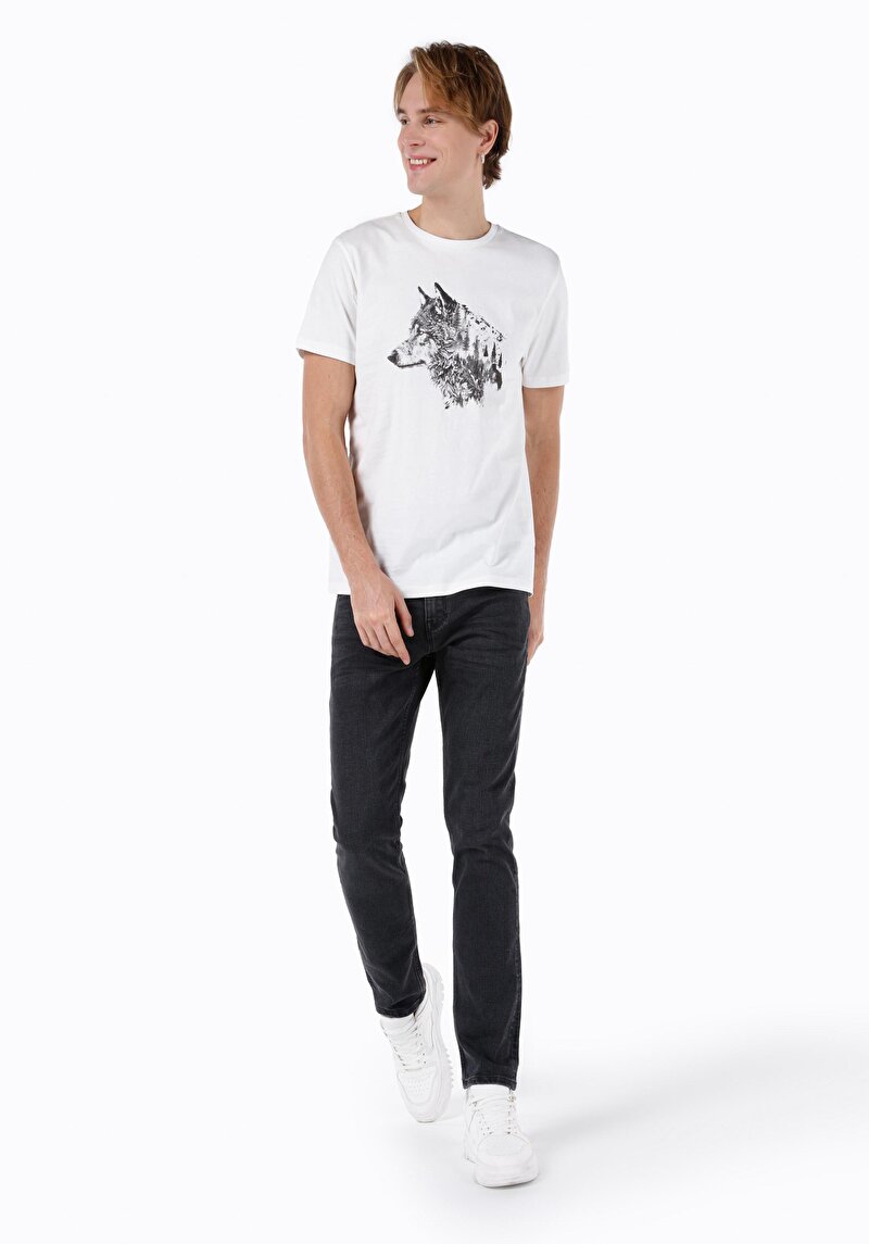 Imagine a Pantaloni De Barbati Negru Straight Fit 044 Karl Cl1069036