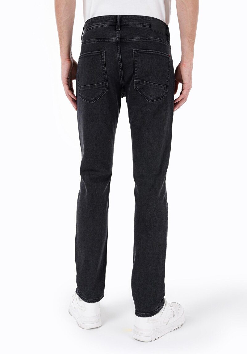 Afișați detalii pentru Pantaloni De Barbati Negru Straight Fit 044 Karl Cl1069036