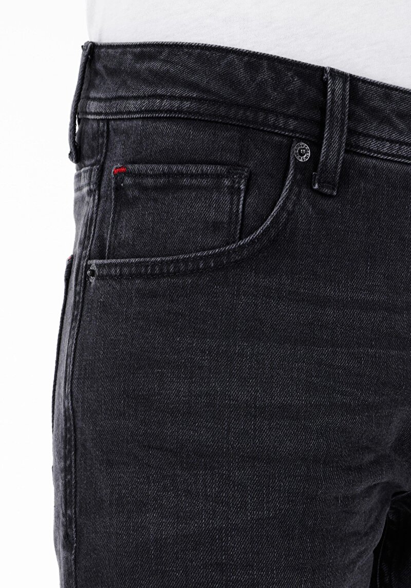 Afișați detalii pentru Pantaloni De Barbati Negru Straight Fit 044 Karl Cl1069036