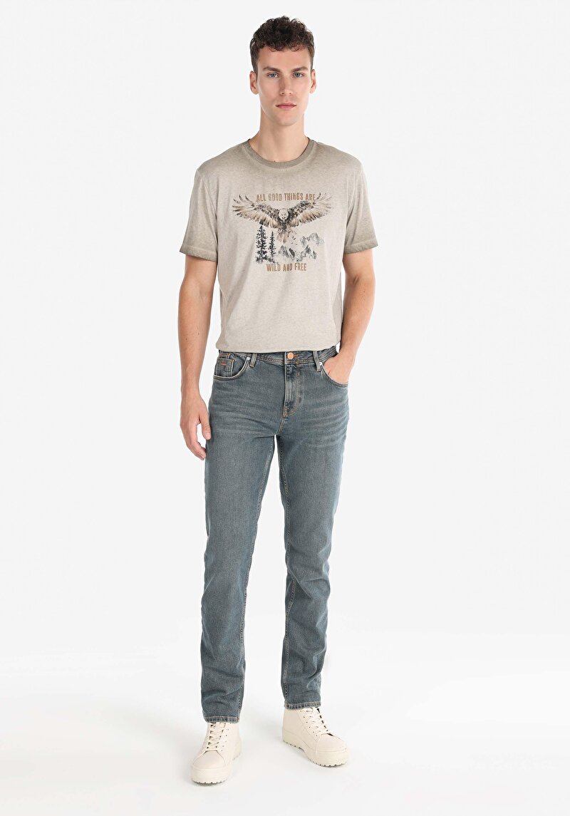 Imagine a Pantaloni De Barbati Denim Straight Fit 044 Karl Cl1065606