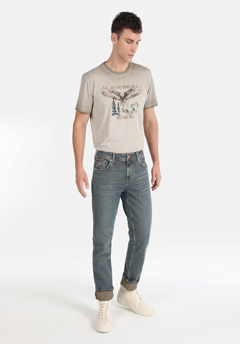Imagine a Pantaloni De Barbati Denim Straight Fit 044 Karl Cl1065606