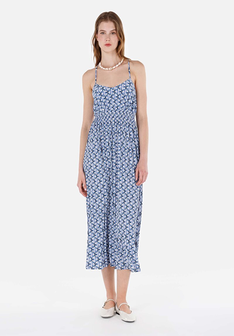 Imagine a Rochie Cu Mânecă Scurtă Multicoloră Pentru Femei