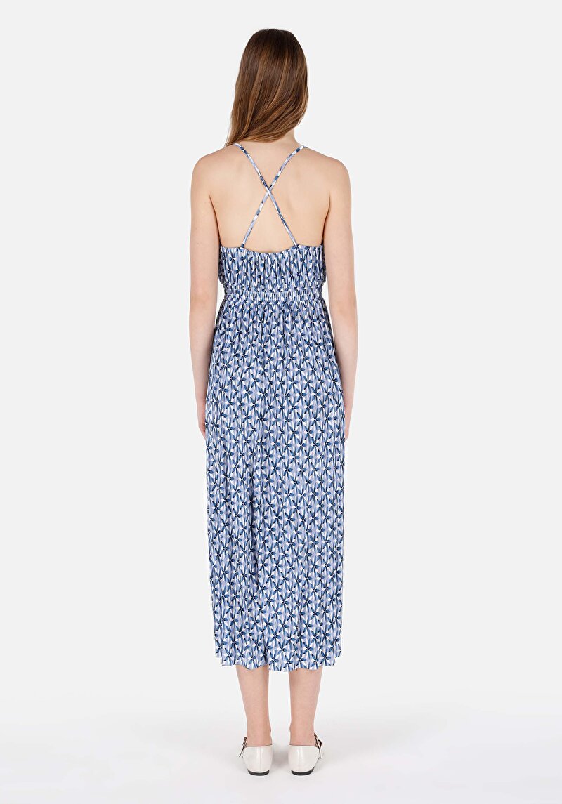 Imagine a Rochie Cu Mânecă Scurtă Multicoloră Pentru Femei