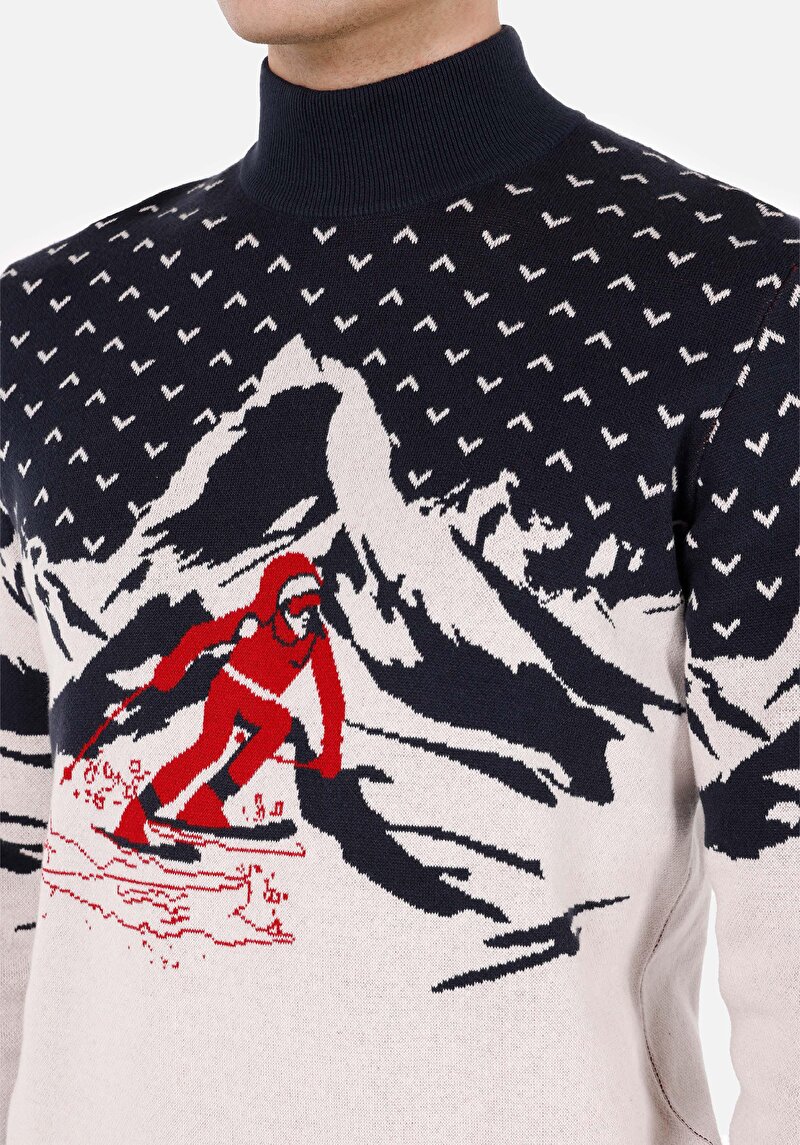 Imagine a Pulover De Barbati Albastru Marin Regular Fit Cl1071754