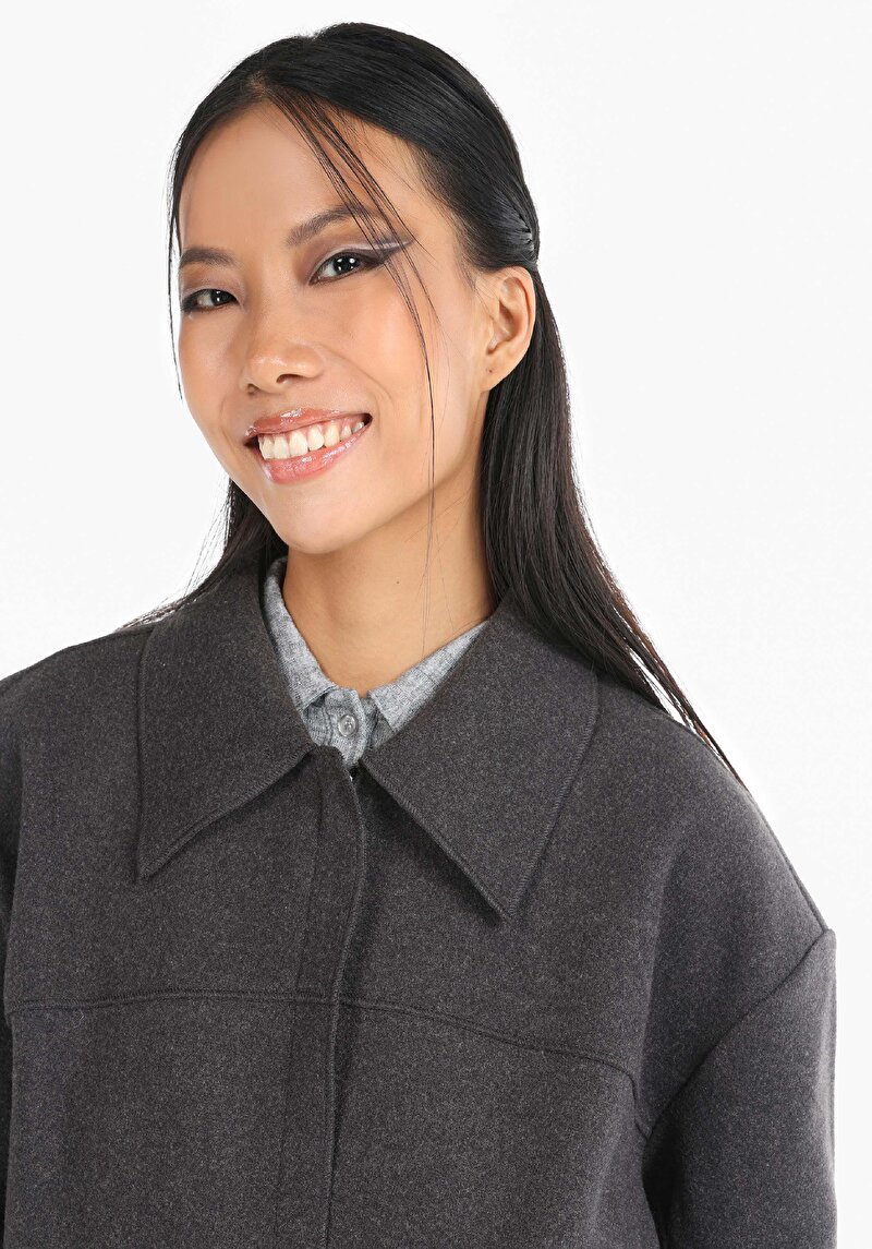 Imagine a Jacheta De Dama Antracit Regular Fit Cl1065626