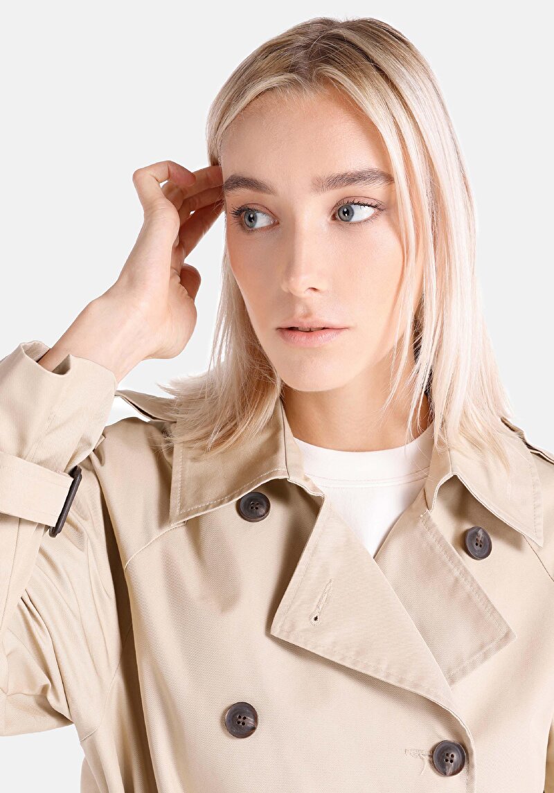 Afișați detalii pentru Jacheta De Dama Bej Regular Fit  Cl1065630