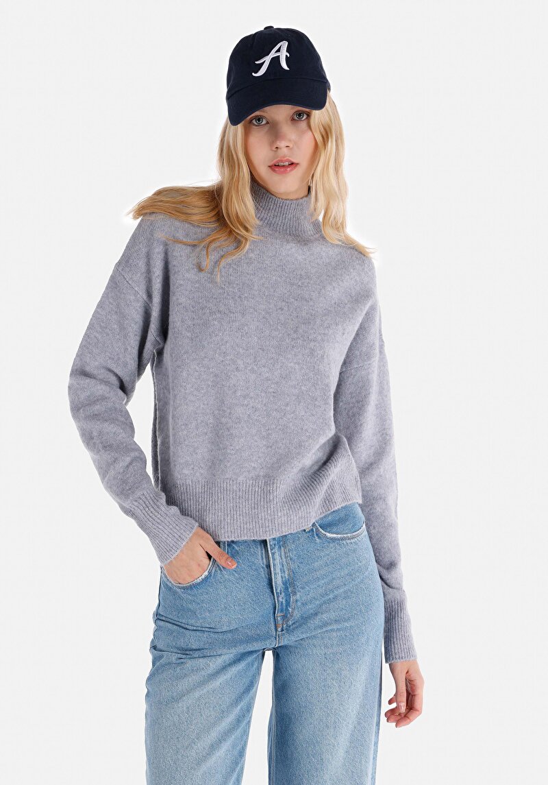 Imagine a Pulover De Dama Albastru Regular Fit  Cl1065641