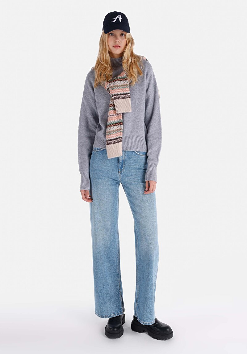 Imagine a Pulover De Dama Albastru Regular Fit Cl1065641