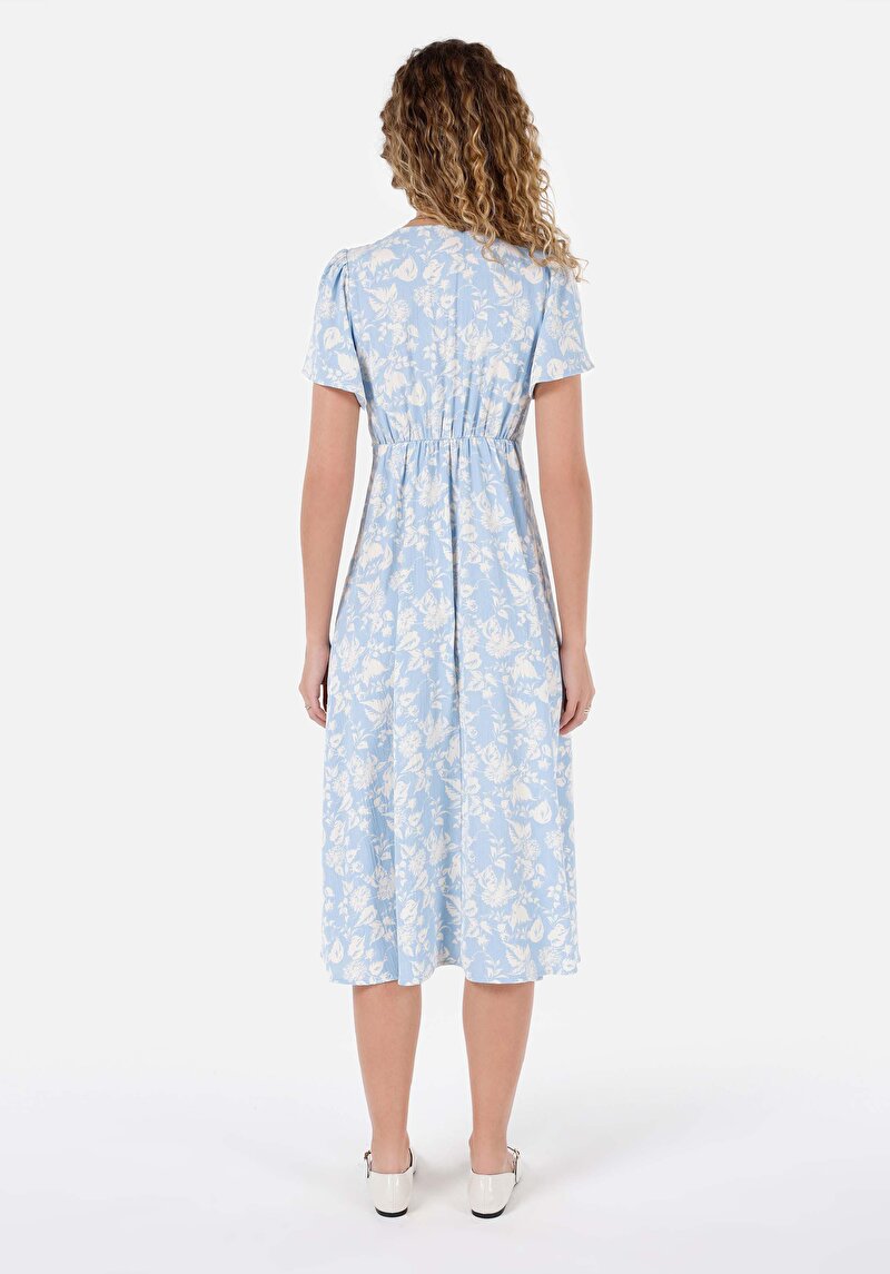 Imagine a Rochie Albastră Pentru Femei Regular Fit