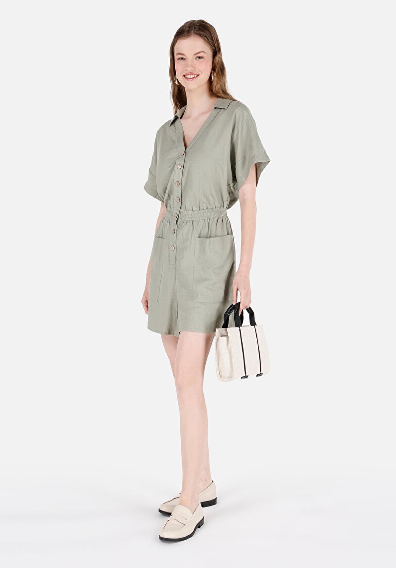 Imagine a Rochie Verde Pentru Femei Regular Fit