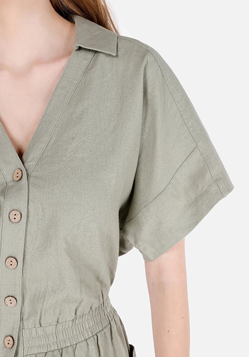 Afișați detalii pentru Rochie Verde Pentru Femei Regular Fit