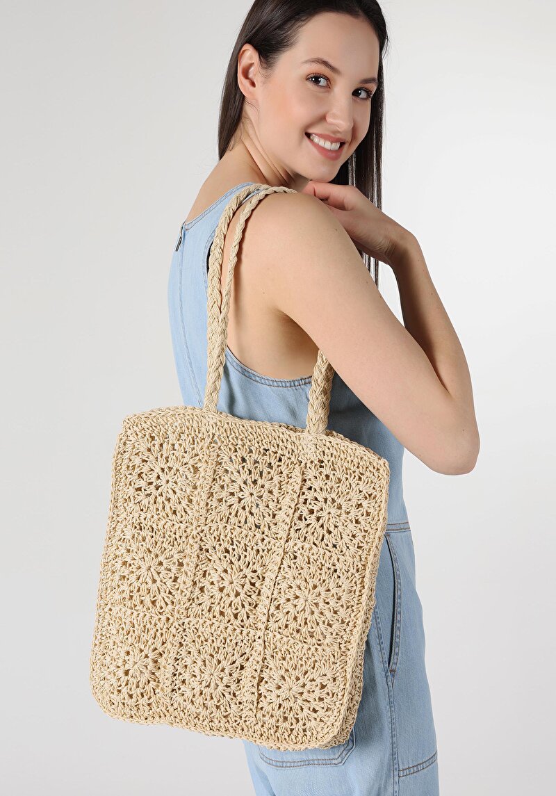 Imagine a Geanta De Dama Bej Modern Fit Cl1063459