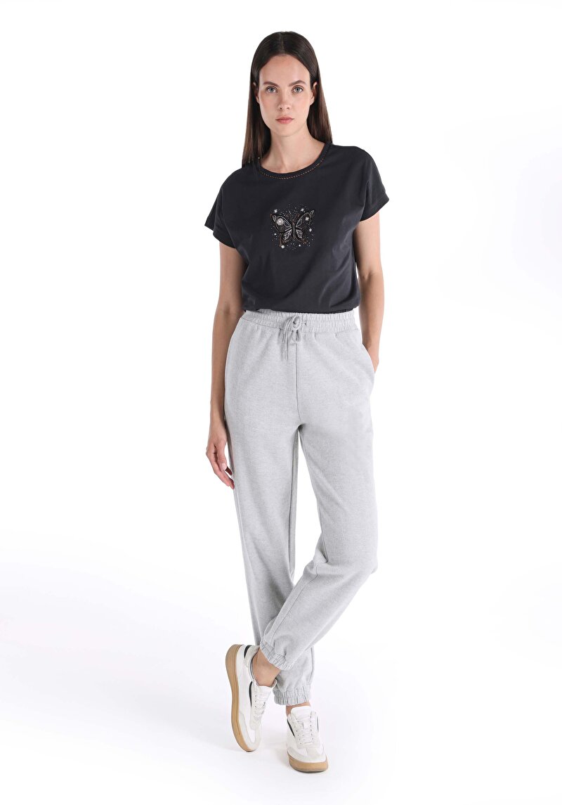 Imagine a Pantaloni De Trening De Dama Gri Regular Fit  Cl1065647