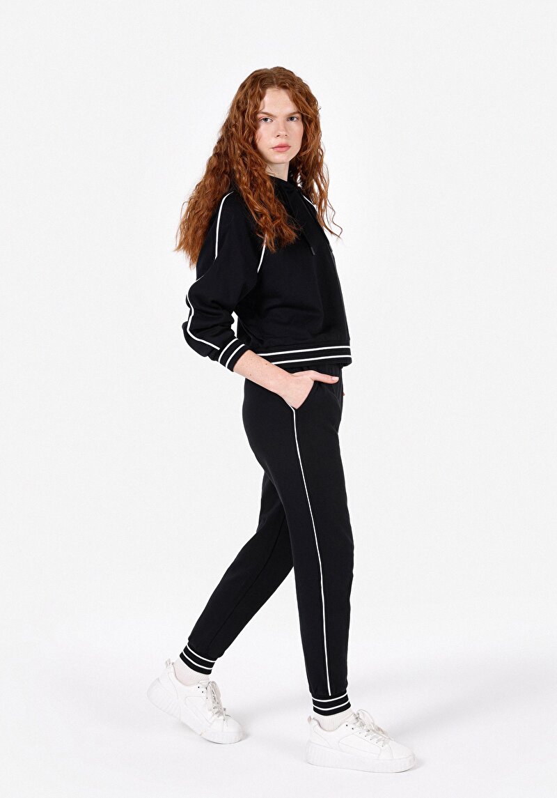Afișați detalii pentru Pantaloni De Trening De Dama Negru Regular Fit  Cl1071841