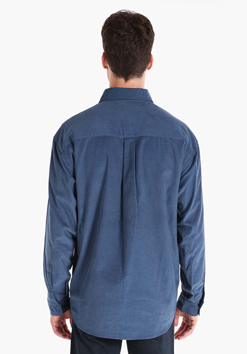 Afișați detalii pentru Camasa Cu Maneca Lunga De Barbati Albastru   Cl1065712