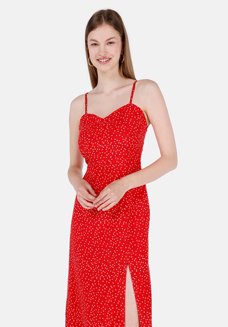 Afișați detalii pentru Rochie Roșie Pentru Femei Slim Fit