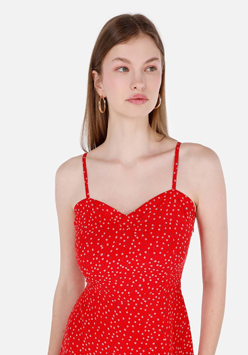 Afișați detalii pentru Rochie Roșie Pentru Femei Slim Fit