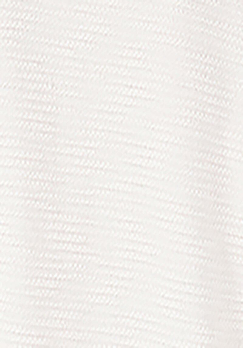 Afișați detalii pentru Regular Fit Tricou Cu Fermoar Jacquard Pentru Femei Cu Mânecă Lungă Ecru