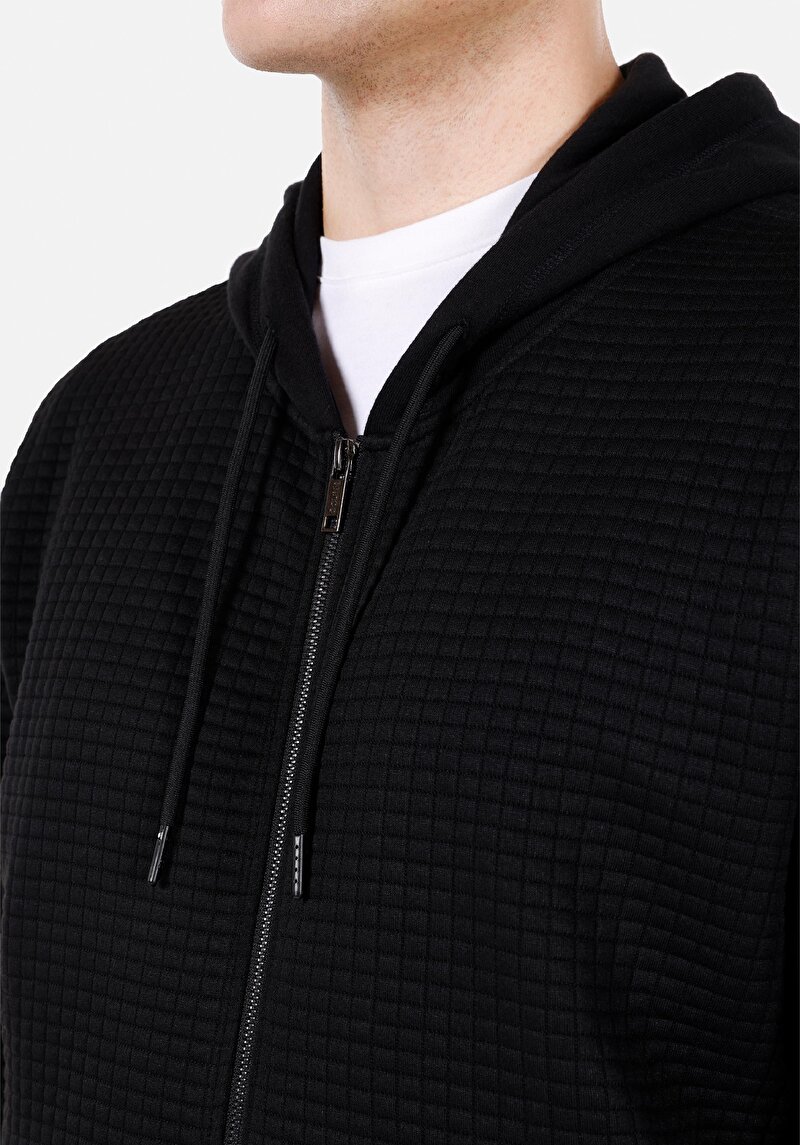 Imagine a Hanorac / Bluza De Barbati Negru Comfort Fit Cl1071909