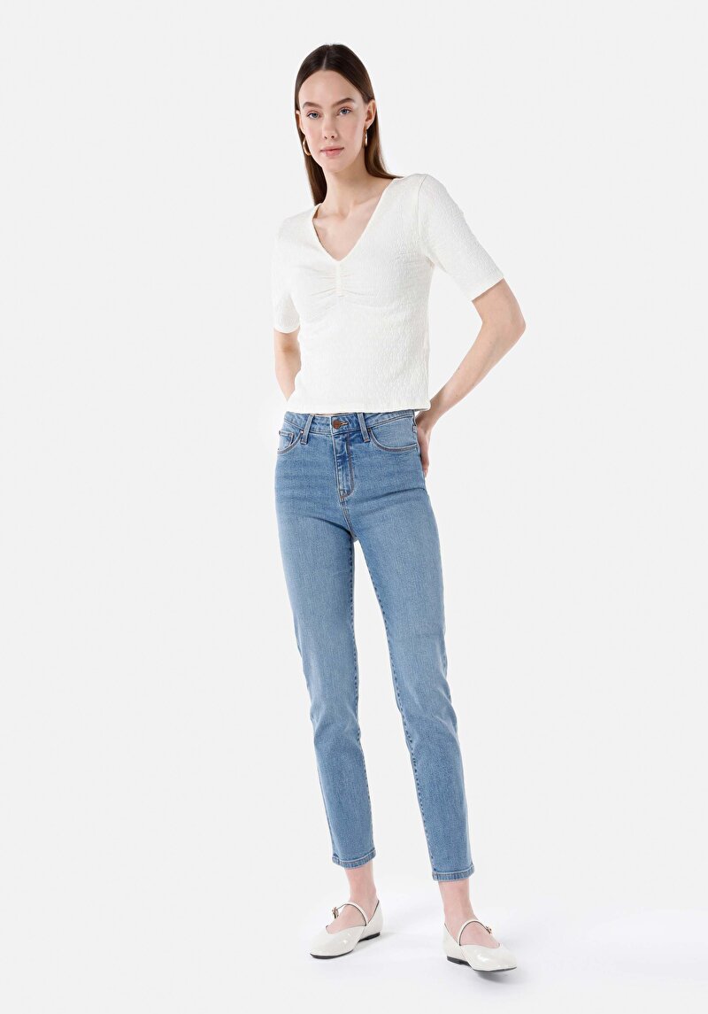 Imagine a Pantaloni De Dama Denim Slim Fit 703 Carla Cl1069220