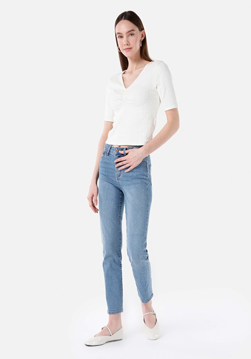 Imagine a Pantaloni De Dama Denim Slim Fit 703 Carla Cl1069220