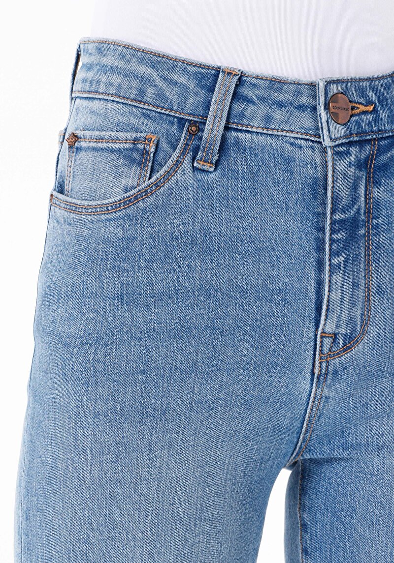 Afișați detalii pentru Pantaloni De Dama Denim Slim Fit 703 Carla Cl1069220