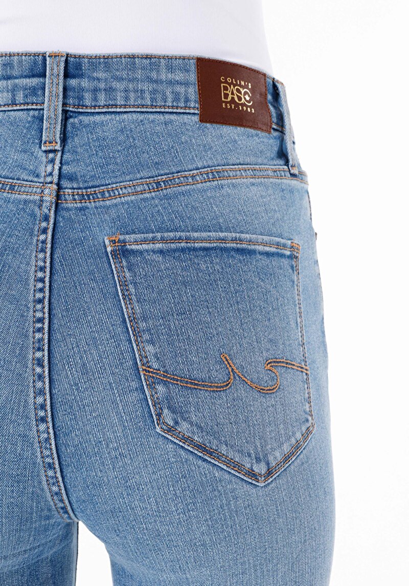 Afișați detalii pentru Pantaloni De Dama Denim Slim Fit 703 Carla Cl1069220