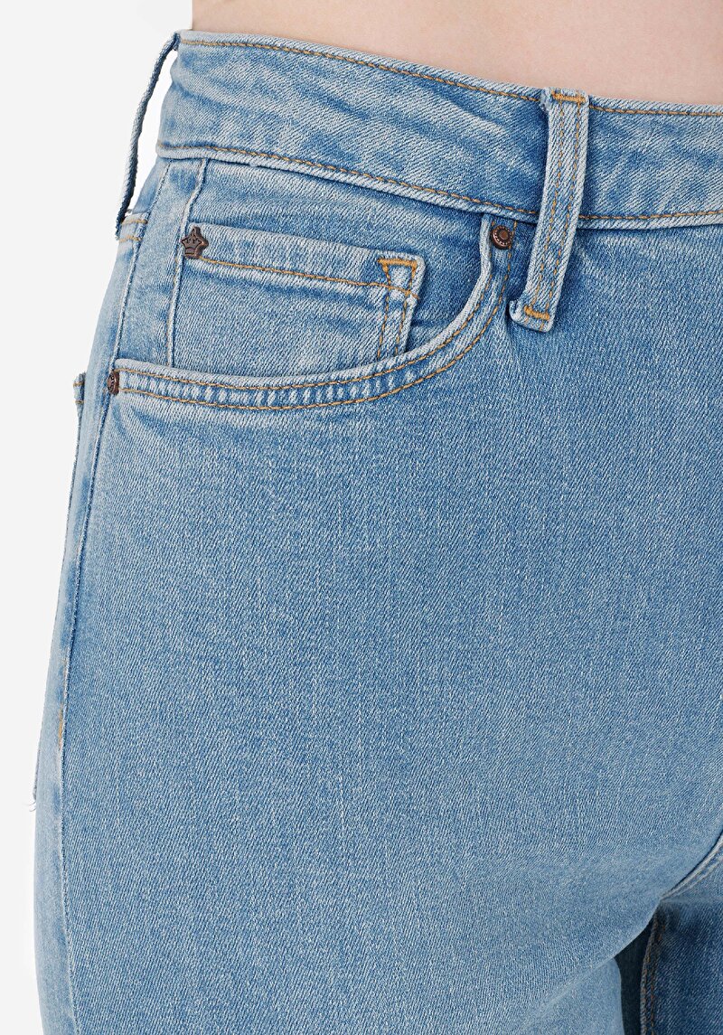 Afișați detalii pentru Regular Fit Talie Înaltă Picior Larg Blugi Din Denim Pentru Femei