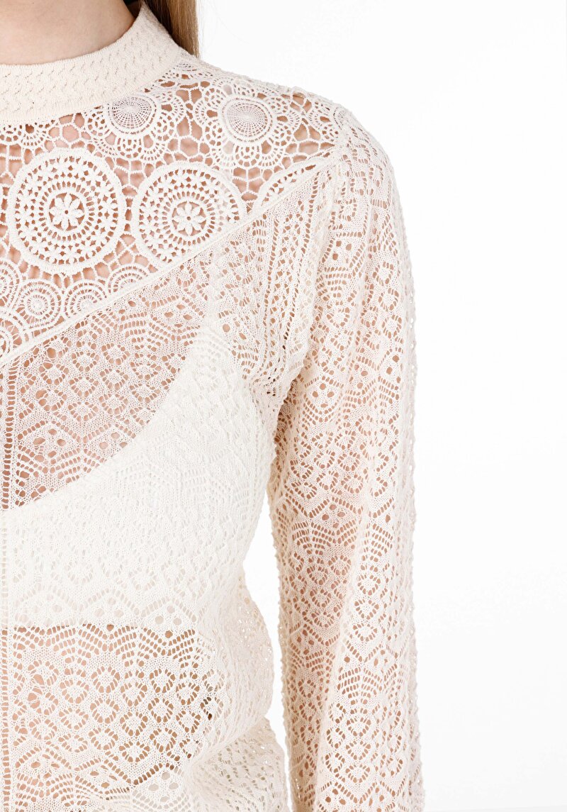 Afișați detalii pentru Tricou Cu Maneca Lunga De Dama Alb Slim Fit  Cl1067313