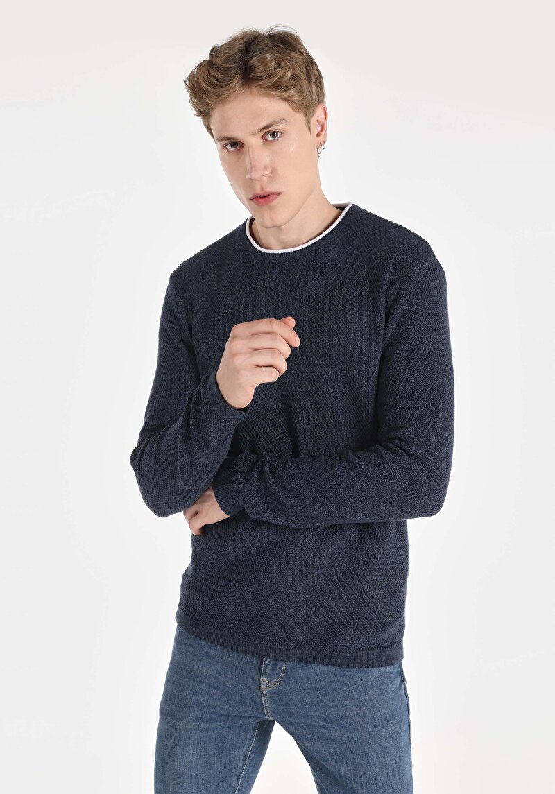 Imagine a Pulover De Barbati Albastru Cl1065743