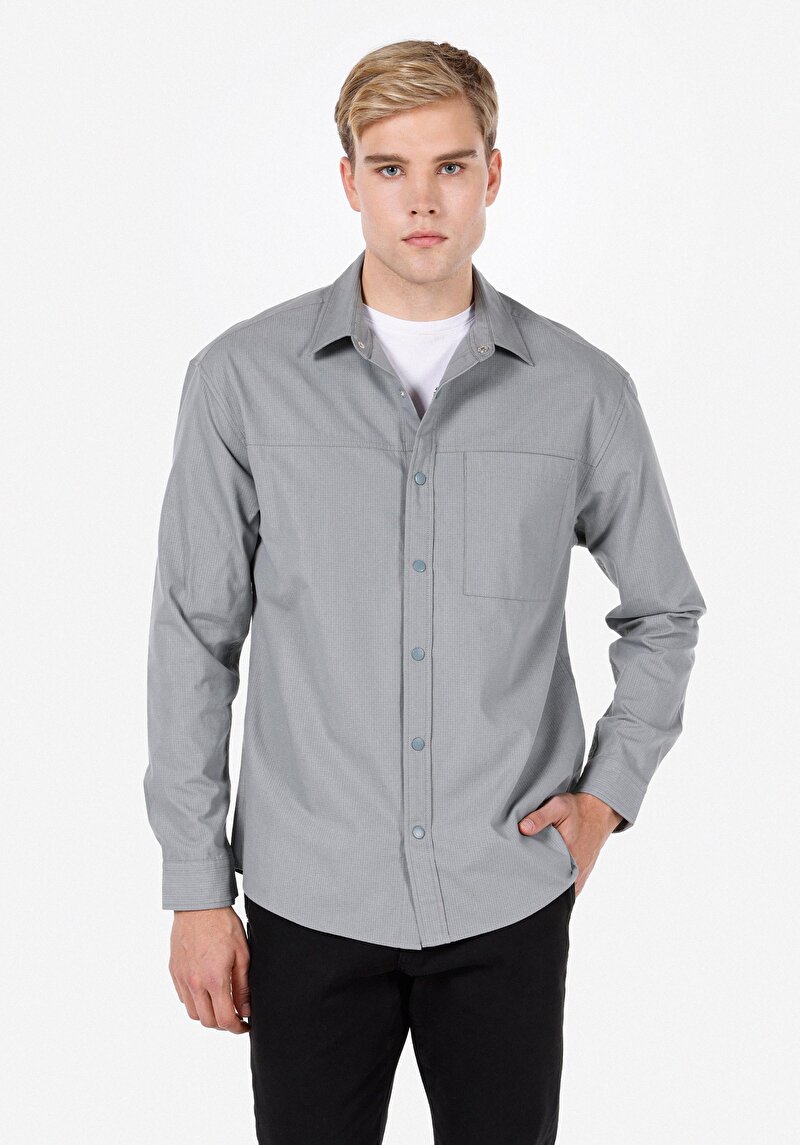 Imagine a Camasa Cu Maneca Lunga De Barbati  Regular Fit  Cl1072000