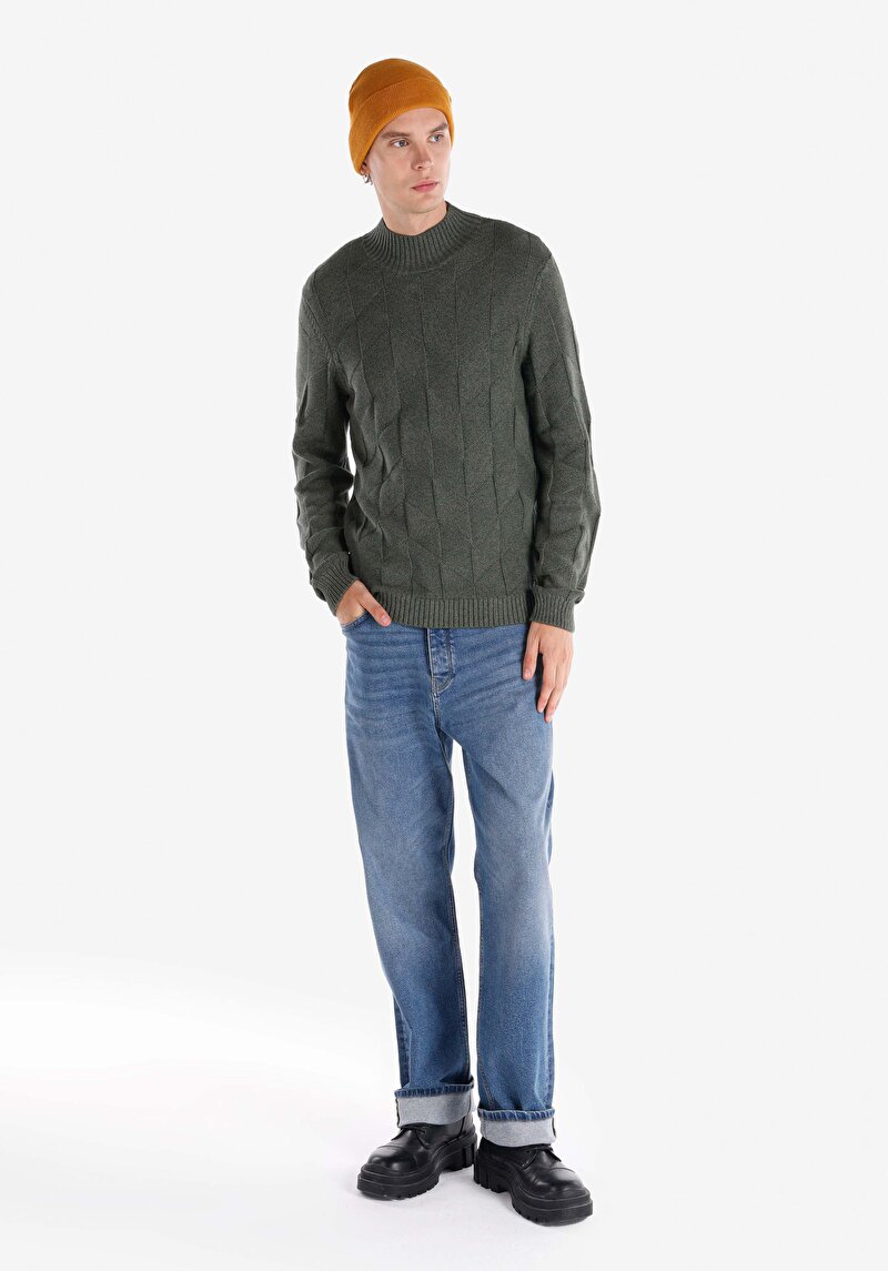 Imagine a Pulover De Barbati Kaki Cl1065745