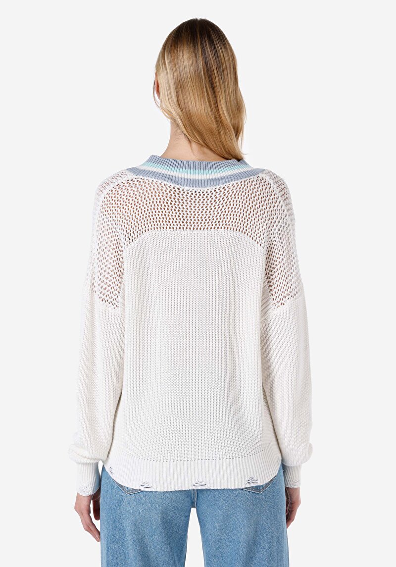 Imagine a Pulover De Dama Alb Regular Fit Cl1067362