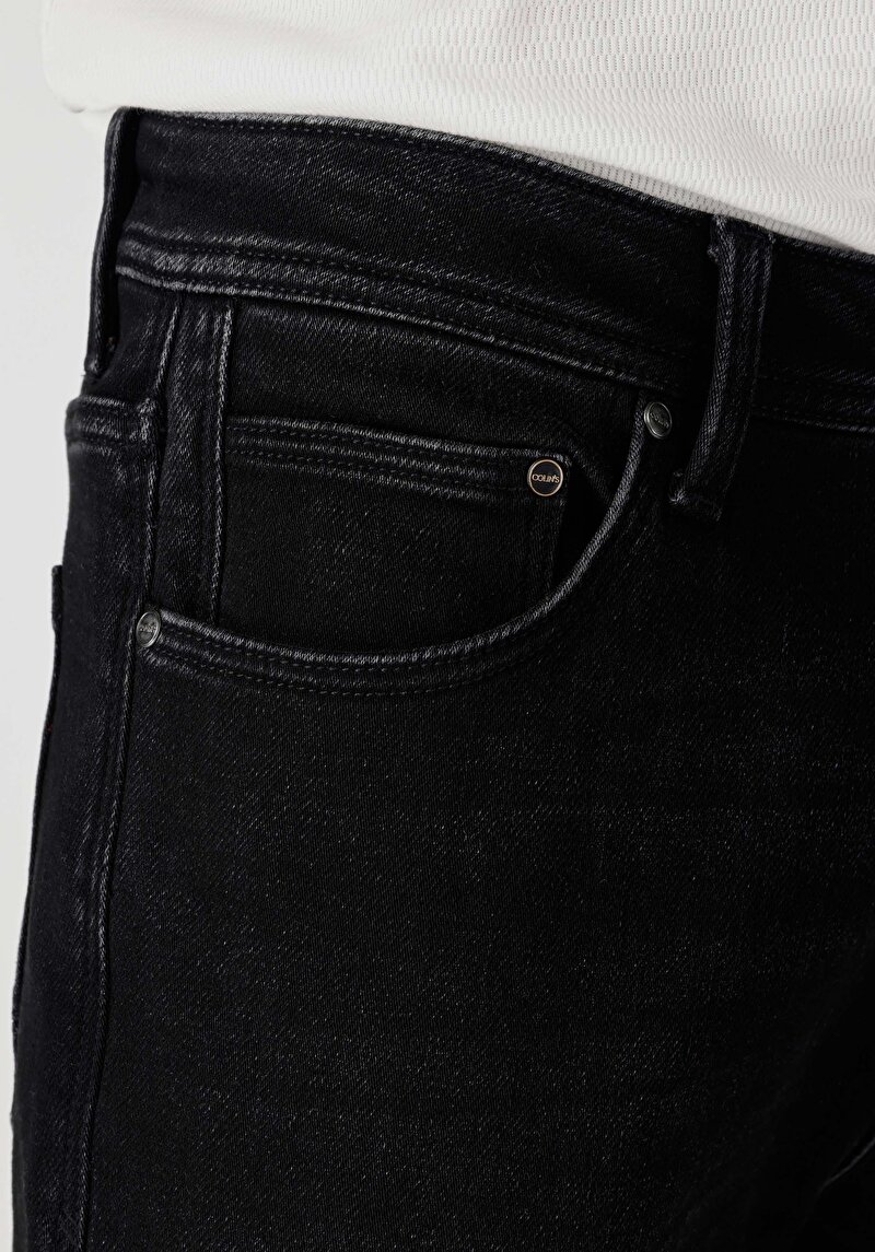 Afișați detalii pentru Pantaloni De Barbati Negru Regular Fit 045 David Cl1065767