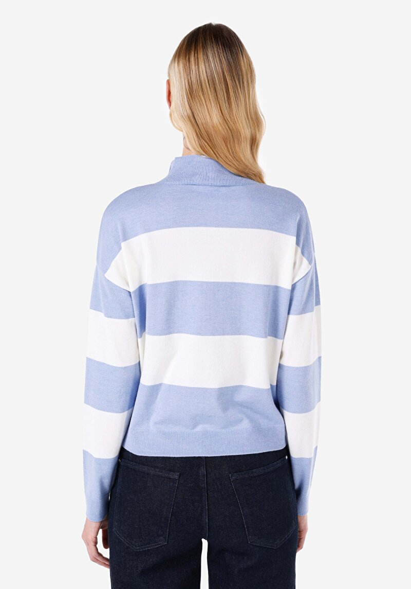 Afișați detalii pentru Pulover De Dama Albastru Regular Fit  Cl1067364