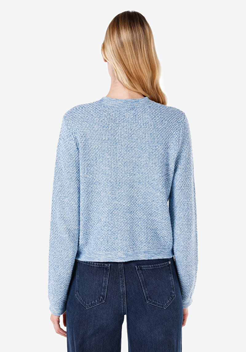 Afișați detalii pentru Cardigan De Dama Albastru Slim Fit  Cl1067370