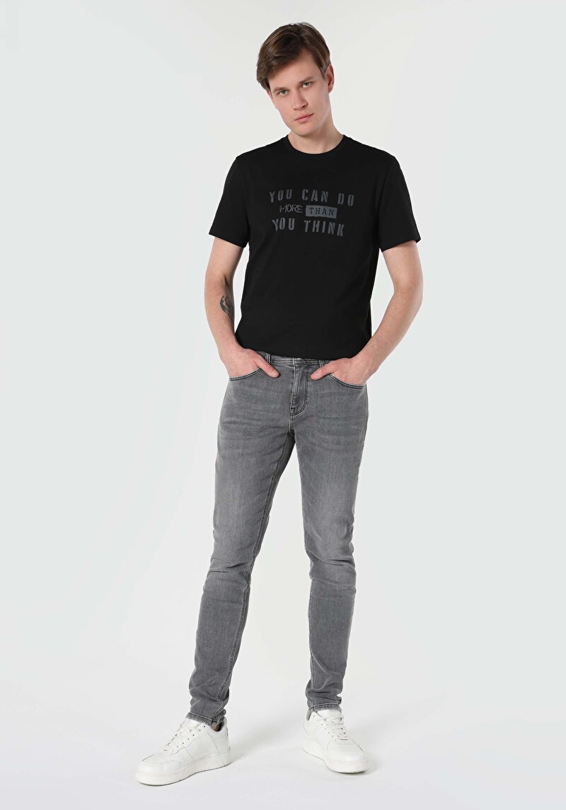 Imagine a Pantaloni De Barbati Albastru Slim Fit 041 Danny Cl1063569