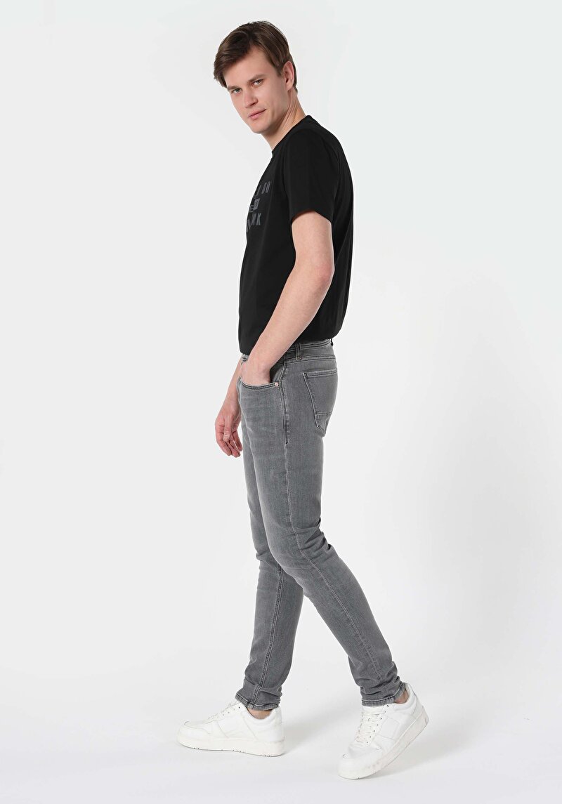 Afișați detalii pentru Pantaloni De Barbati Albastru Slim Fit 041 Danny Cl1063569