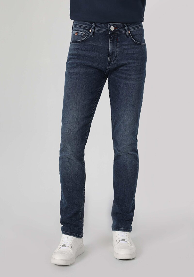 Imagine a Pantaloni De Barbati Albastru Straight Fit 044 Karl Cl1063570