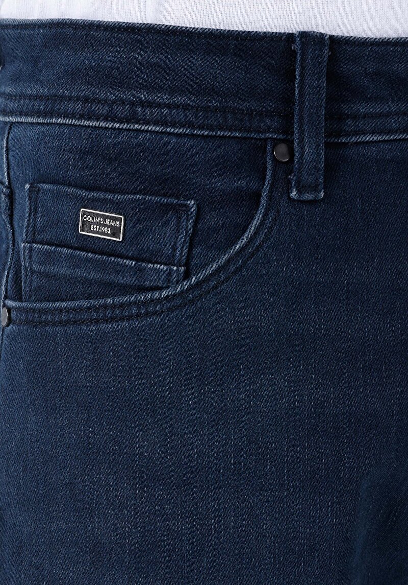 Afișați detalii pentru Blugi Straight Fit Indigo Închis Pentru Bărbați